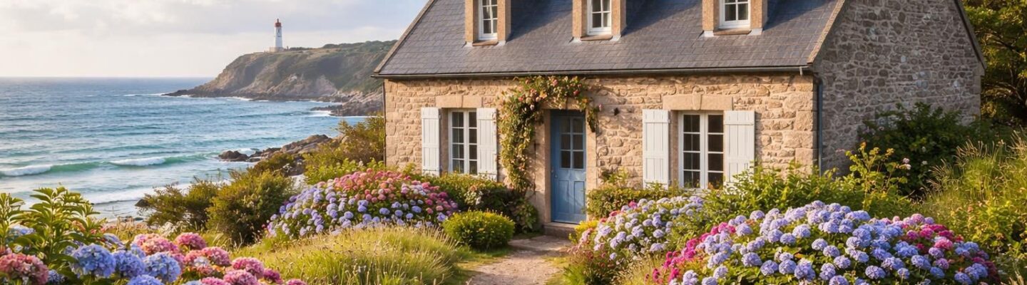 explorez le charme authentique d'une maison bretonne en bord de mer, alliant tradition et beauté naturelle pour un séjour inoubliable.