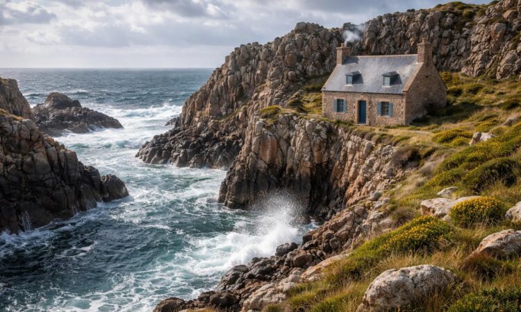 découvrez l'architecture unique de la maison du gouffre de plougrescant et son cadre naturel exceptionnel, alliant histoire, paysage maritime et beauté authentique.