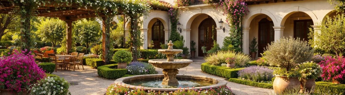 découvrez nos conseils pour aménager un jardin harmonieux autour d'une maison au style hacienda espagnole, alliant charme traditionnel et ambiance méditerranéenne.