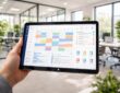 découvrez comment gérer efficacement des bureaux à louer grâce à un planning et des documents accessibles facilement sur une tablette windows.