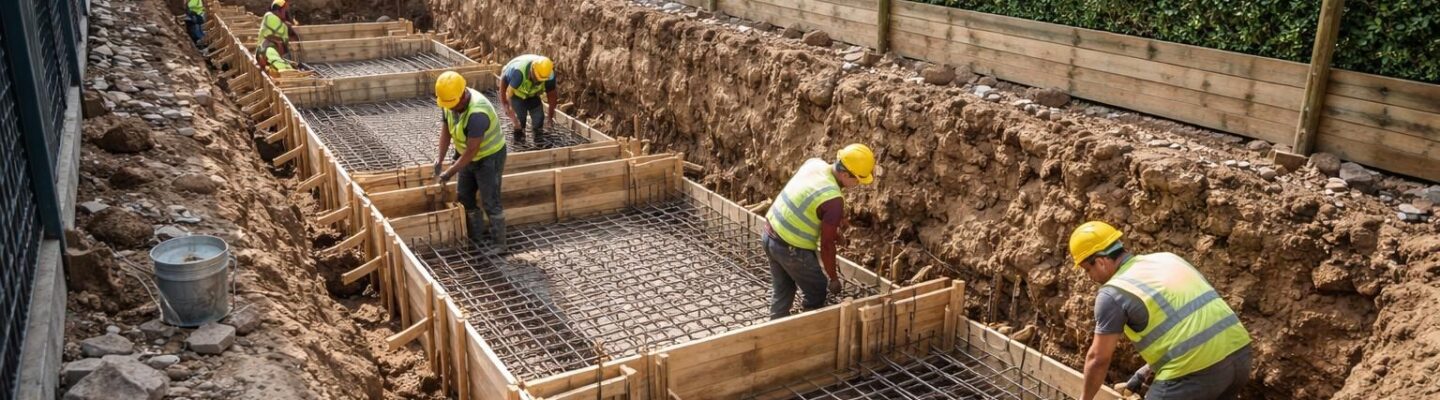 découvrez nos astuces pour réussir la réalisation de vos semelles de fondation en limite de propriété et garantir la solidité de votre construction en toute conformité.