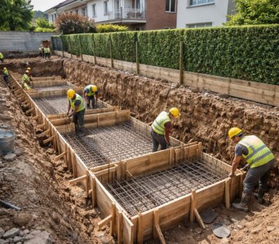 découvrez nos astuces pour réussir la réalisation de vos semelles de fondation en limite de propriété et garantir la solidité de votre construction en toute conformité.