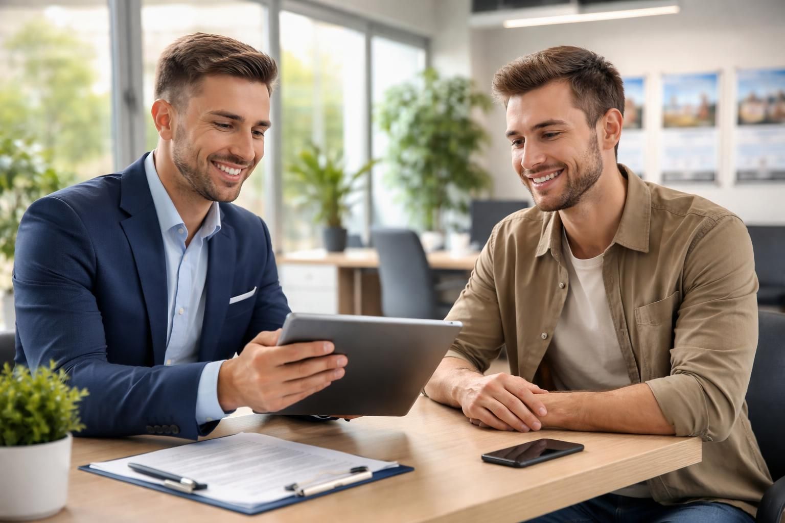 accélérez la collecte des dossiers locataires en agence grâce à l'utilisation de tablettes tactiles pour une gestion rapide et efficace.